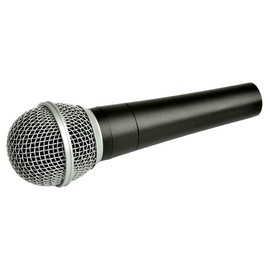 Professional Dynamic Karaoke Vocal Microphone with Cable. Metal Body (Dark Grey) PAIR