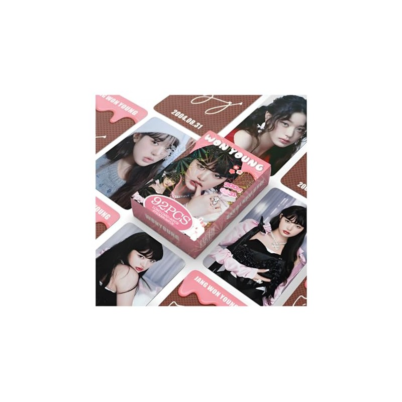 Jang Wonyoung - 92 Piezas (60 Photocards + 32 Stickers)