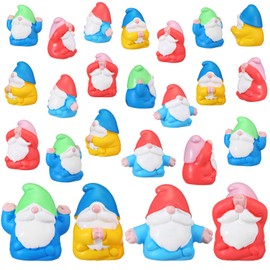 Yuntau 40 Pieces Miniature Resin Gnomes Mini Yoga Statues Exercise Meditation Accessories Tiny Ornaments in Meditation Room Living Room Shelf Office Desk Decor Yoga Gifts for Women