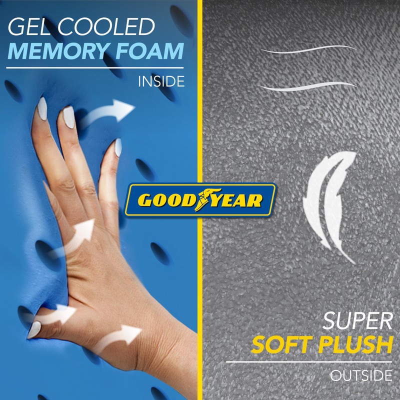 Goodyear Travel Pillow with Hood – Neck Support for Comfortable