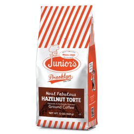 Junior's Most Fabulous Ground Coffee, 12 oz (Hazelnut Torte, 2 bags)