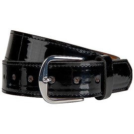 Champro Standard Patent Leather Athletic Belt, Black, Adult Large