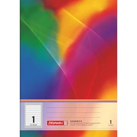 Brunnen 104438102 Exercise Book 32 Pages Ruled A4 Type 1 Ruling Class 1)