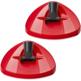 Home Times Paquete de 2 piezas de repuesto para fregona triangular, adecuado para O-CedarVileda Easy Wring, Rojo, Plstico, 100 Plstico, Triangular, 2 