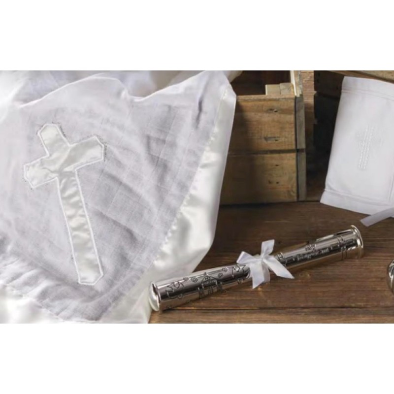 Stephan Baby Silver Plated Engraved Keepsake Baptism Certificate Holder