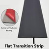 Maple, Flat Laminate to Tile Threshold Bar, PVC Transition Profile,