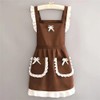 WANGTAO Cute Apron Maid Dress Apron with Pocket, Ruffle Apron,