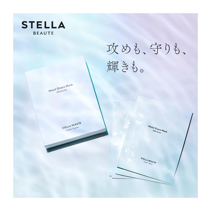 STELLA BEAUTE Moist Grace Mask, Pack of 5, Face Mask,