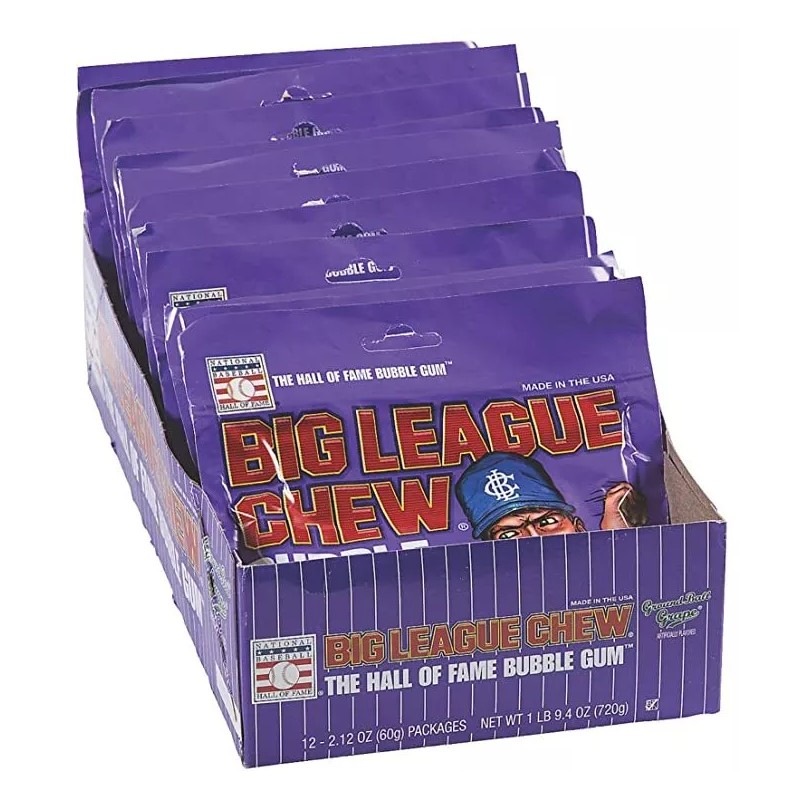 Ford Gum Big League Chew Grape Flavor Ground Ball Bubble