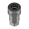 Gemels, Hydraulic ISO A Quick Release Coupling, Female, Carbon Steel