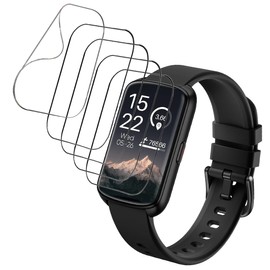 Ranyi [5 Pack] for Bestinn/QVEQ Band 3 / Amzhero D26 / Sunorshop H69 / RUXINGX CS5 /DEKELIFE CS5 1.47" Fitness Tracker Screen Protector, HD Clear Full Coverage Anti Scratch Soft TPU Screen Protector