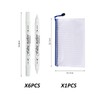 OAAO Set of 6 Double-Ended White Textile Painting Pens with