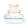 Starfrit LocknLock Easy Match 6-Piece Lunch Set - Color-Coded, BPA-Free,
