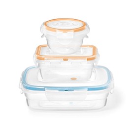 Starfrit LocknLock Easy Match 6-Piece Lunch Set - Color-Coded, BPA-Free, Airtight