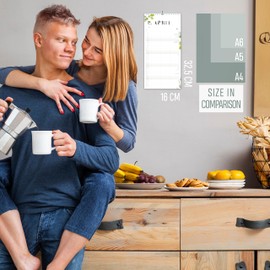 Couple planner 2026 3 columns FLORAL planner for two 2026 and Oct-Dec 2025, partner calendar 16x32,5cm, calendar for couples 2026, calandar 2 persons Boho, flowers, design