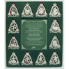 Cathedral Art (Abbey & CA Gift 12 Days of Christmas Ornament Set, One Size, Multi