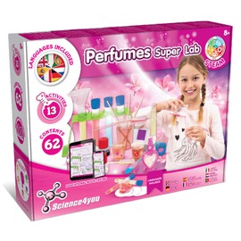 Science4you Science4you Super Perfume Making Kit for Kids 8+ Years Old - Make Your Own Perfumes for Girls + 13 DIY Crafts Activities, Crafts Toys and Games, Birthday, for Girls Age 8 9 10 11 12+