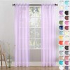 Megachest a pair of slot top voile curtains (Lilac, 56"