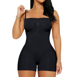 REORIA Shapewear Bodysuits for Women Tummy Control Seamless Body Shaper Sculpting Snatched Waist Butt Lifting Thigh Slimmer
