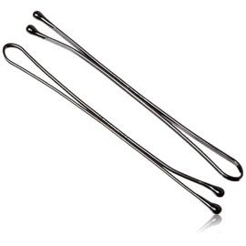 Bobby Hair Pins for Girls & Kids, 3.5 in, Stylish Bob Hairpins for Hairstyling, Women Hair Styling Accessories Clips, Black (Pack of 5)