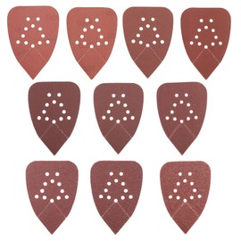 EMSea Pack of 100 Sanding Pads Velcro Sandpaper Sanding Sheets Compatible with Black And Decker Detail Palm Sander Velcro 12 Holes 40/60/80/100/120/180/220/240/320/400 Grit