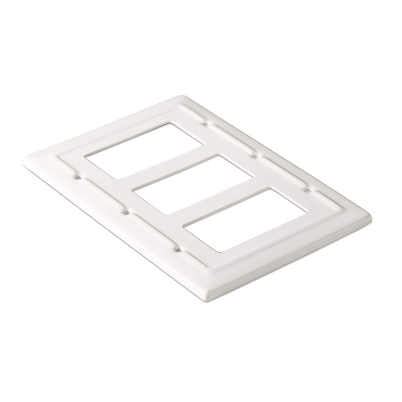 Monarch Abode 19059 Triple Switch Architectural Rocker Decorative Wall Plate