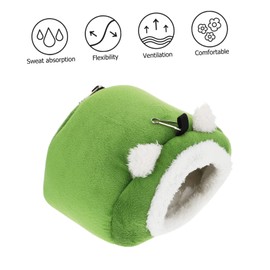 GANAZONO Cozy Hamster Warm Hideout Cotton Nest for Small Pets Sleeping Bed for Guinea Hedgehog Durable Lightweight Winter Accessory