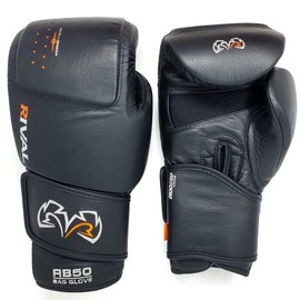 RIVAL Boxing RB50 Intelli-Shock Compact Bag Gloves, Hook and Loop Closure - Soft Inner Lining, Multi-Layered Foam Padding