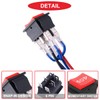 MKBKLLJY 3Pcs Momentary Motor Polarity Reverse Rocker Switch Red DC