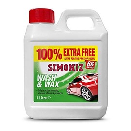 SIMONIZ SAPP0161A 1L Shampoo & Wax 100% Extra Free Total 1 Litre 66 Washes