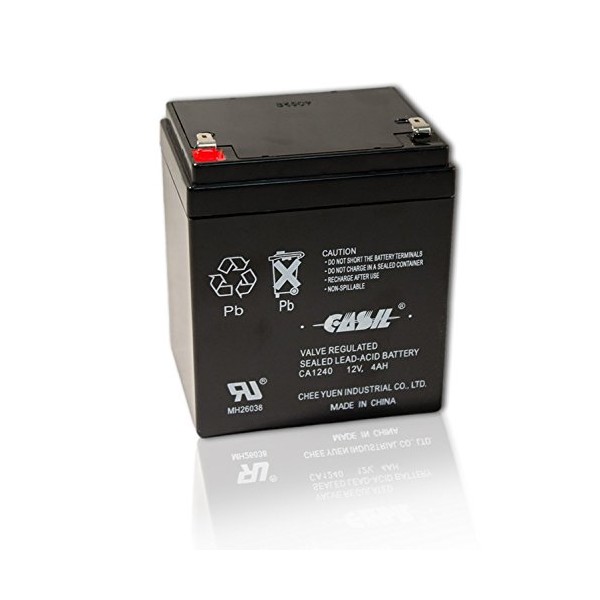 CASIL CA-1240 12V 4AH Replacement Battery for ADT 804302 12V 4.5Ah Alarm