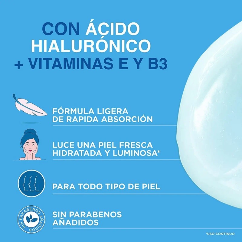 Ponds Hydra Active Gel Hidratante 110g Ácido Hialurónico Todo Tipo