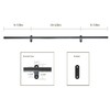 DIYHD 39-3/4" Stand Up Black Rolling Library Hardware,Telescope Sliding Top