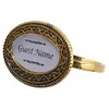 4 x Christmas NAPKIN HOLDER Ring with Name Card -