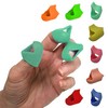 Puntas antiadherentes para dedos, protectores de dedos, 3 piezas (naranja)