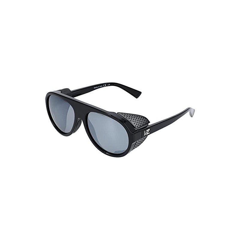 VonZipper Esker Black Gloss/Silver Chrome Lense One Size