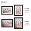 upsimples 5x7 Picture Frame, Display Pictures 4x6 with Mat or