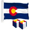UD_Colorado CO State Flag 3x5 Ft 10-Pack 150D Printed Polyester