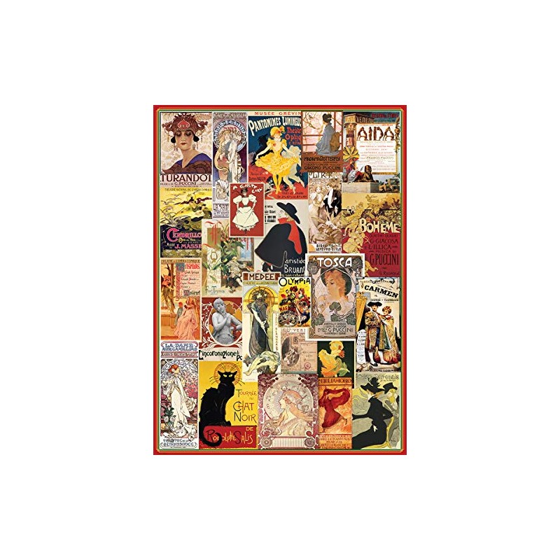 EuroGraphics Opera & Theater Vintage Collage Puzzle (1000 Pieces) (6000-0935)