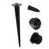 Abaodam 4Pcs Garden Ground Spikes for Outdoor Stake Lights Durable