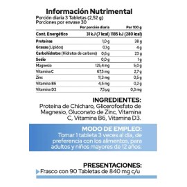 Magnesio Zinc Y Vitamina D3 (90 Tabletas) Pronat                                                                                                      