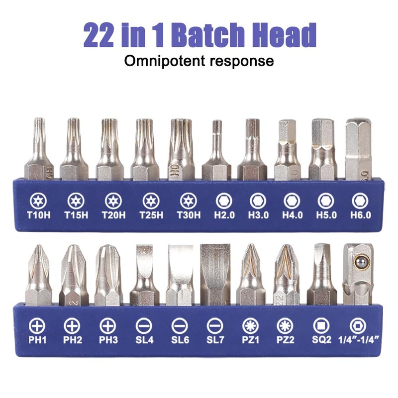 Right Angle Magnetic Screwdriver, Mini Ratchet Wrench with 20 Screwdriver