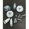 QWORK 4 Pack 3" Heavy Duty Garage Door Pulley Kits,