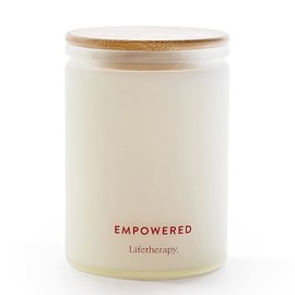 Lifetherapy 75 Hour Burn Time Soy Candle | Hand Poured in The USA | Long Lasting and Mood Boosting (Empowered)