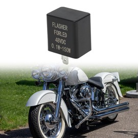 Hihaha 2 Pins 48V 10A Auto Relay Waterproof Car Relay Car Motorcycle Truck Boat Multi Purpose 1 Pc Black