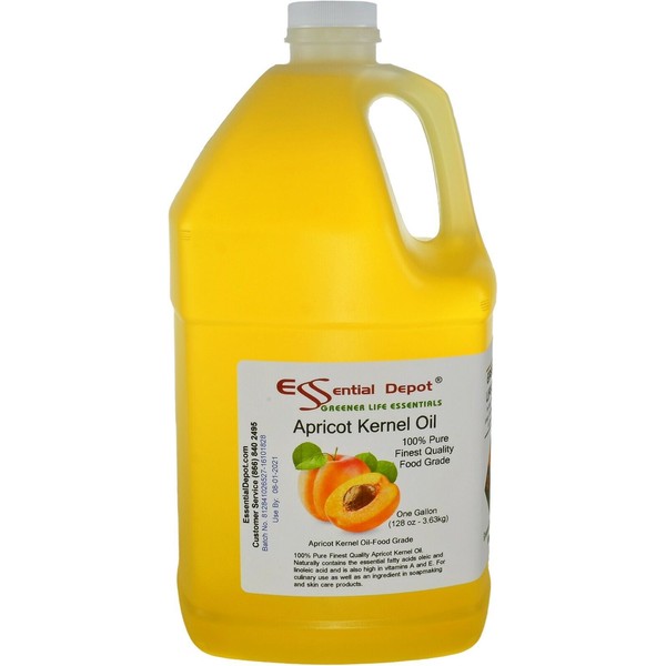 Apricot Kernel Oil - 1 Gallon - Food Safe