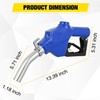 Nilight 1" NPT Fuel Nozzle with Fuel Hose Swivel, High