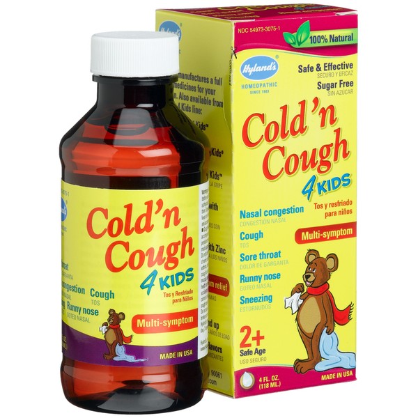 Hyland's Cold 'n Cough 4 Kids, 4.0 Fl Ounce Boxes (Pack of 8)