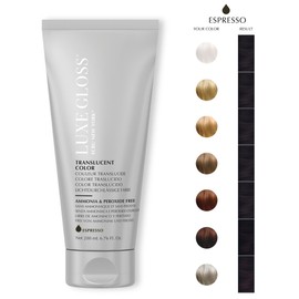 ECRU New York LUXE GLOSS Hair Gloss for Enhanced Color and Glass-Like Shine, Espresso