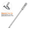 sourcing map 10pcs T15 Security Torx Bit 1/4" Hex Shank